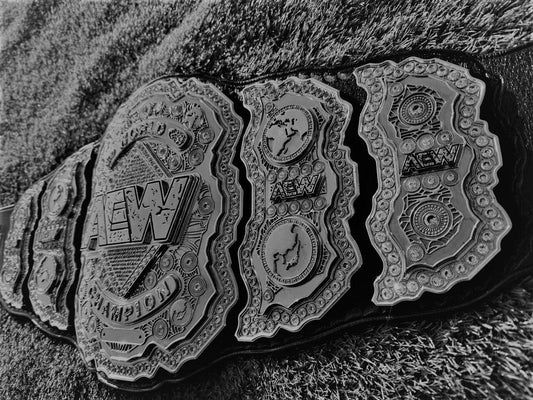 AEW 24K Gold Name Plate